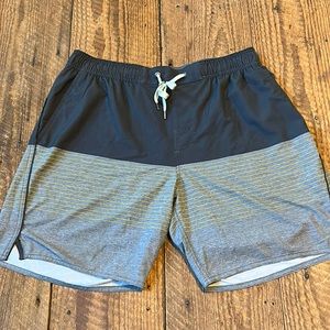Vuori Black and Gray Athletic Shorts